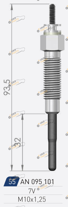 Свеча накаливания A-N PARTS 095 101